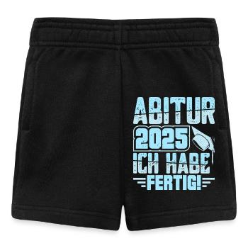 ABITUR 2025 ICH HABE FERTIG Abi Geschafft Lustig - Baby Shorts - Schwarz - Vorne