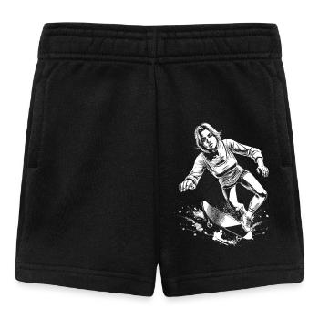 No Limits Skater-Girl Shirt – Stürze sind egal - Baby Shorts - Schwarz - Vorne