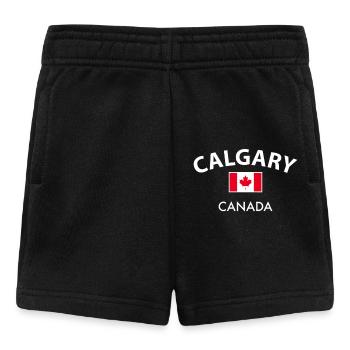 Calgary, Canada, Drapeau canadien, Canadien - Short Bébé - noir - Devant