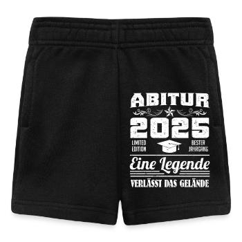 ABITUR 2025 EINE LEGENDE VERLÄSST DAS GELÄNDE - Baby Shorts - Schwarz - Vorne
