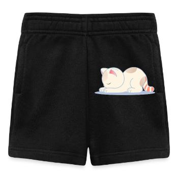 Sleeping Cat – Design pour la paix intérieure - Short Bébé - noir - Devant
