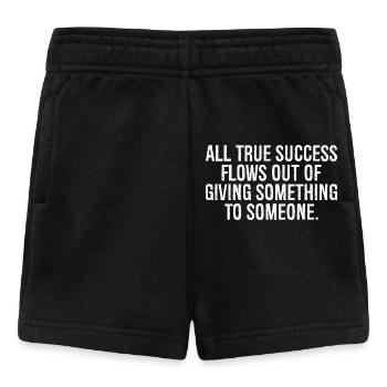 all true success flows out of giving something - Baby Shorts - Schwarz - Vorne