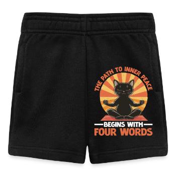 The Path To Inner Peace Begins With Four Words - Baby Shorts - Schwarz - Vorne