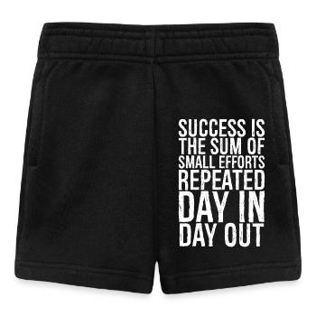 success is the sum of small efforts repeated day - Baby Shorts - Schwarz - Vorne