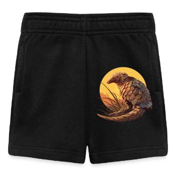 Schuppentiere Pangolin Schuppentier - Baby Shorts - Schwarz - Vorne