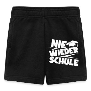 Abitur NIE WIEDER SCHULE Abi Geschafft Lustiges - Baby Shorts - Schwarz - Vorne