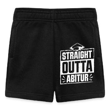 Abitur STRAIGHT OUTTA ABITUR Lustiges - Baby Shorts - Schwarz - Vorne