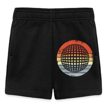 Vintage 80er Disco - Baby Shorts - Schwarz - Vorne