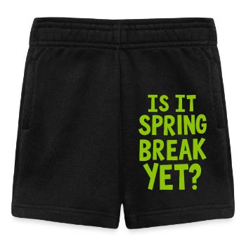 Spring Break Countdown Spruch Zitat - Baby Shorts - Schwarz - Vorne