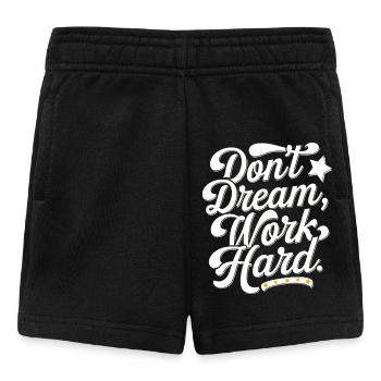Ne rêvez pas de travailler dur - Short Bébé - noir - Devant