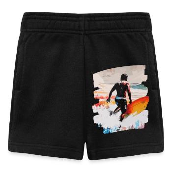 Surfeur Surf Planche de surf Surf - Short Bébé - noir - Devant