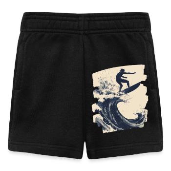Surfeur Surf Planche de surf Surf - Short Bébé - noir - Devant