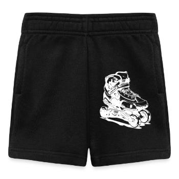 Roller Skates Zeichnung - Baby Shorts - Schwarz - Vorne