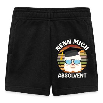 Abitur NENN MICH ABSOLVENT Lustiges - Baby Shorts - Schwarz - Vorne