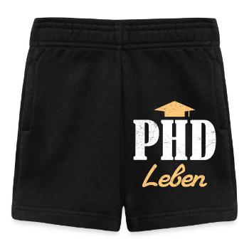 Doktorand PH.D LEBEN Doktortitel Lustiges - Baby Shorts - Schwarz - Vorne