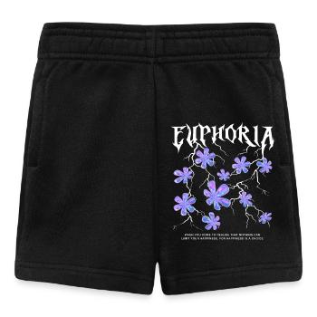 Euphorie Blitzblumen - Baby Shorts - Schwarz - Vorne