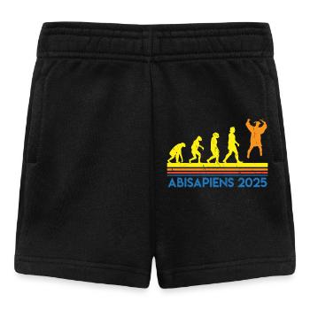 Abitur ABISAPIENS 2025 Evolutions Lustiges - Baby Shorts - Schwarz - Vorne