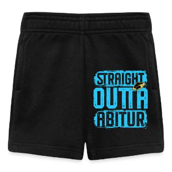 Abitur STRAIGHT OUTTA ABITUR Lustiges - Baby Shorts - Schwarz - Vorne