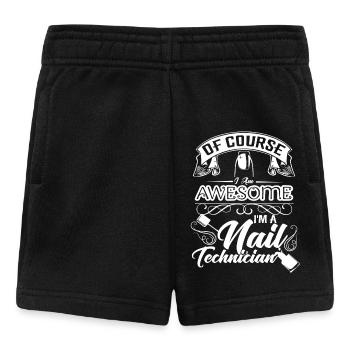 Nail Technician Of Course I am Awesome - Baby Shorts - black - Front