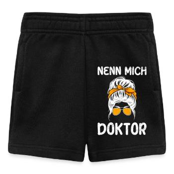 Doktorarbeit NENN MICH DOKTOR Ph.D Lustiges - Baby Shorts - Schwarz - Vorne
