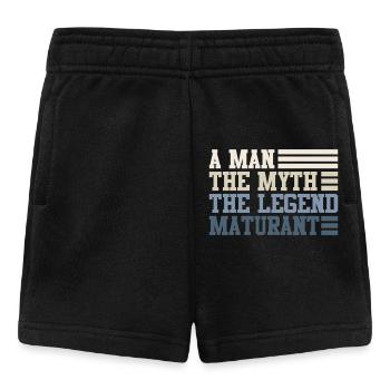 Matura A MAN THE MYTH THE LEGEND MATURANT - Baby Shorts - Schwarz - Vorne