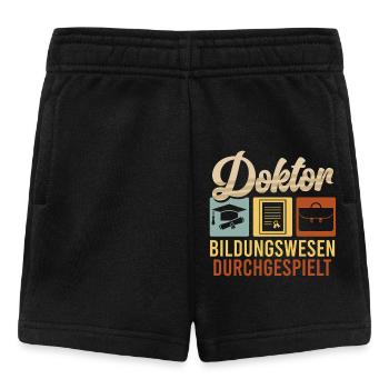 DOKTOR BILDUNGSWESEN DURCHGESPIELT Doktor Lustig - Baby Shorts - Schwarz - Vorne