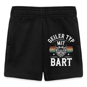 Geiler Typ Mit Bart Bartträger Barbier Vollbart - Baby Shorts - Schwarz - Vorne