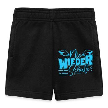 Abitur NIE WIEDER SCHULE Abi Geschafft Lustiges - Baby Shorts - Schwarz - Vorne