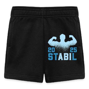 Abitur Abschluss 2025 ST ABI L Lustiges Abi - Baby Shorts - Schwarz - Vorne