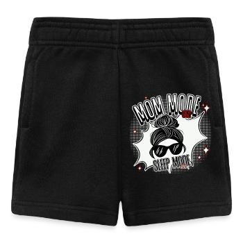 Mom Mode On – Sleep Mode Off - Baby Shorts - black - Front