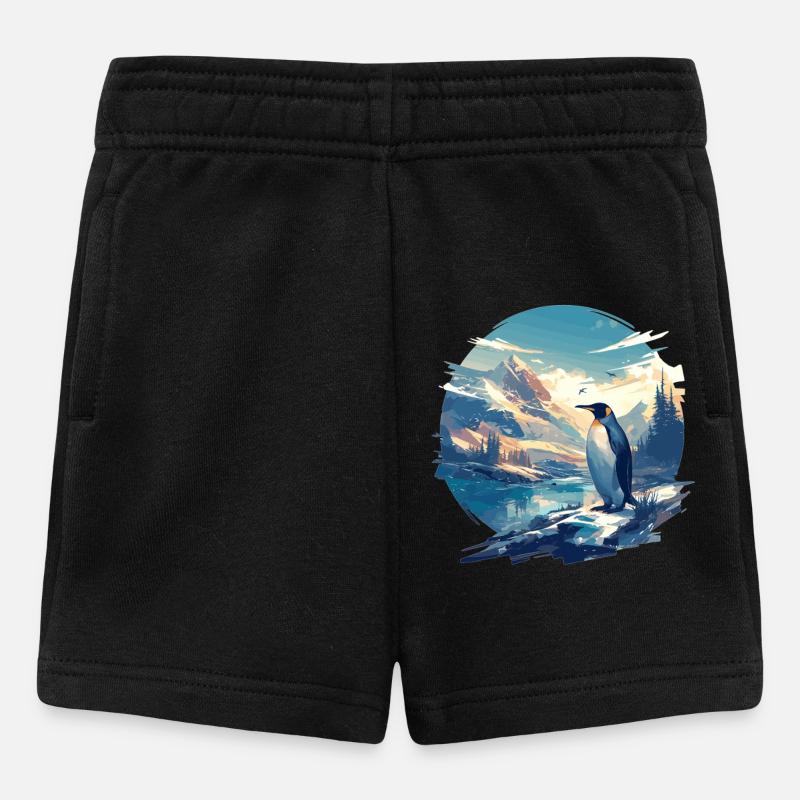 Pinguine Pinguin - Baby Shorts - Schwarz
