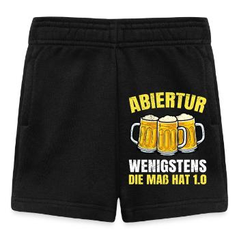 Abi ABIERTUR WENIGSTENS DIE MAß HAT 1,0 Lustig - Baby Shorts - Schwarz - Vorne