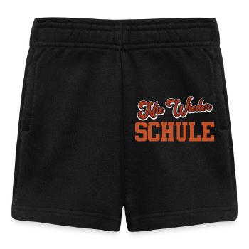 Abiturient NIE WIEDER SCHULE Abi Geschafft - Baby Shorts - Schwarz - Vorne