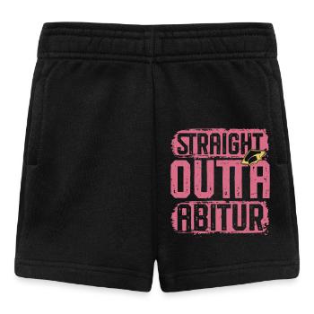 Abitur STRAIGHT OUTTA ABITUR Lustiges - Baby Shorts - Schwarz - Vorne