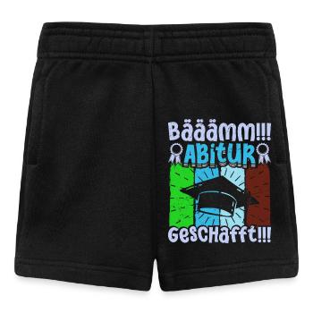 ABITUR GESCHAFFT!! Abi Geschafft Lustiges - Baby Shorts - Schwarz - Vorne