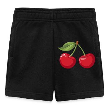 Vibrant Cherry Illustration - Baby Shorts - black - Front