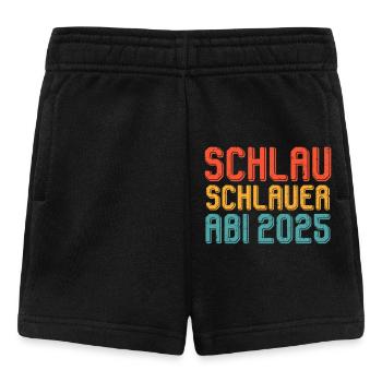 Abiturienten SCHLAU SCHLAUER ABI 2025 Lustiges - Baby Shorts - Schwarz - Vorne