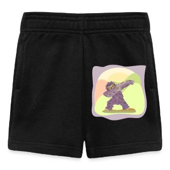 DABBING DANCING DANCING SLOTH - Baby Shorts - black - Front
