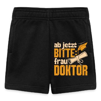 Doktorarbeit AB JETZT BITTE FRAU DOKTOR Lustiges - Baby Shorts - Schwarz - Vorne