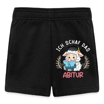 Abitur Mädchen ICH SCHAF DAS ABITUR Lustiges - Baby Shorts - Schwarz - Vorne