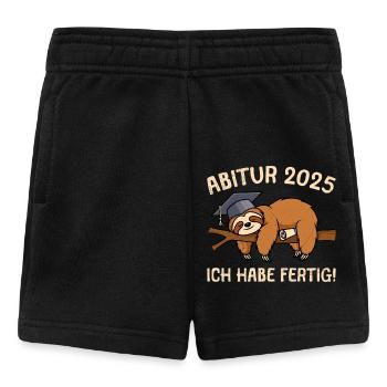 ABITUR 2025 ICH HABE FERTIG Abi Absolvent Lustig - Baby Shorts - Schwarz - Vorne