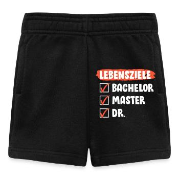 Doktorarbeit LEBENSZIELE Doktor Lustiges - Baby Shorts - Schwarz - Vorne
