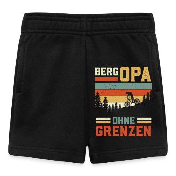 Radfahrer BERG OPA OHNE GRENZEN Radfahren - Baby Shorts - Schwarz - Vorne