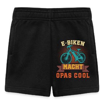 Opa E-BIKEN MACHT OPAS COOL EBike Lustiges - Baby Shorts - Schwarz - Vorne