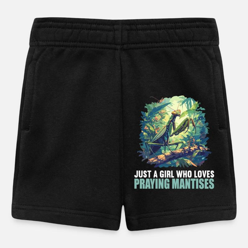 Gottesanbeterinnenen Gottesanbeterin - Baby Shorts - Schwarz