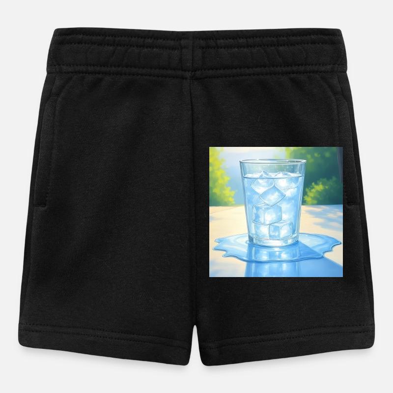 Une glace au soleil - Short Bébé - noir