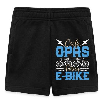 E-Bike COOLE OPAS FAHREN E-BIKE Fahrer Lustiges - Baby Shorts - Schwarz - Vorne