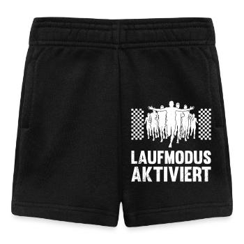 Läufer LAUFMODUS AKTIVIERT Laufen Lustiges - Baby Shorts - Schwarz - Vorne