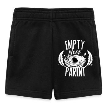 Empty Nest Parent – Minimal Eltern Design - Baby Shorts - black - Front