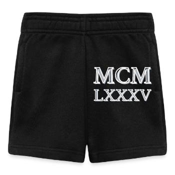 Roman numerals 1985 - MCMLXXXV - Short Bébé - noir - Devant
